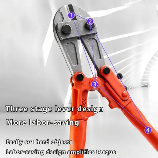 Heavy Duty Mini Bolt Cutter 12' For Cutting Fence Steel Wire Small Chain - Image 5