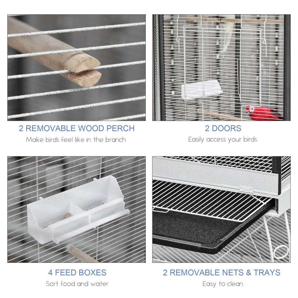 Bird Cage Starter Kit with Detachable Rolling Stand - Image 5