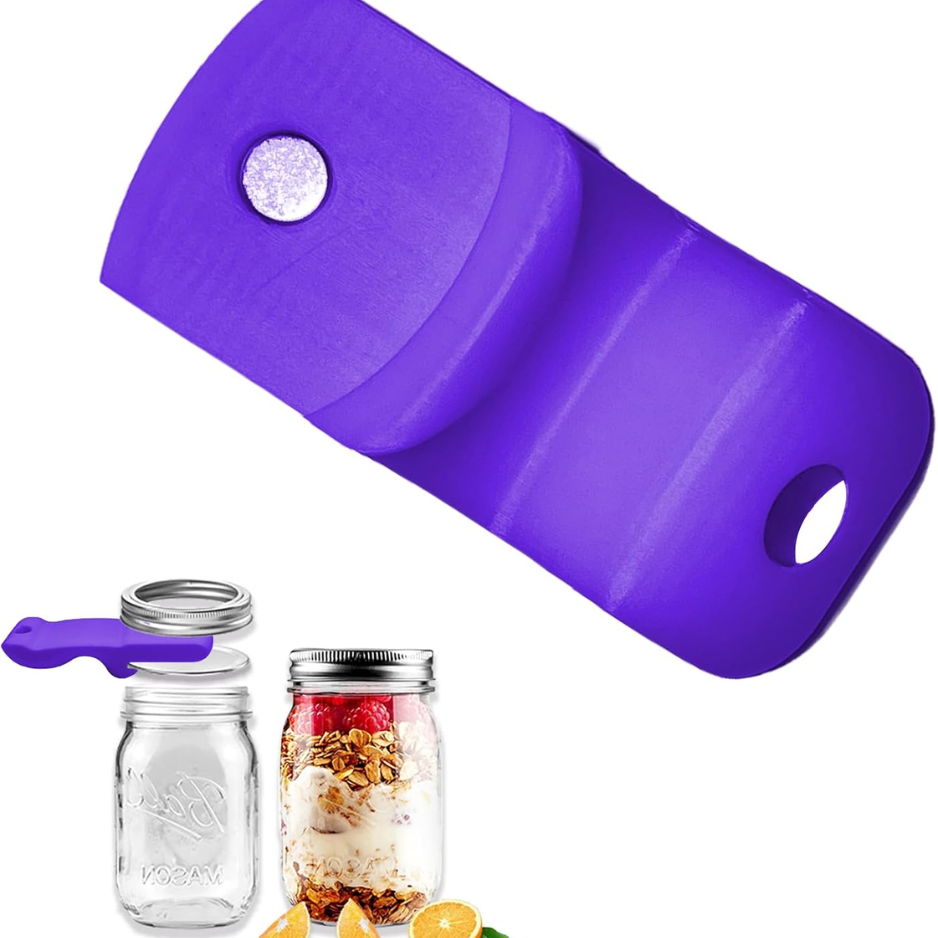 Mason Jar & Canning Opener Tool With Magnetic Lid Lifter Purple Vacuum Seal - Image 5