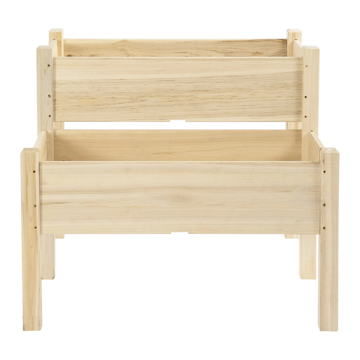 34"x34"x28" 2 Tier Raised Garden Bed Wooden Planter Box for Backyard Patio to - Image 5