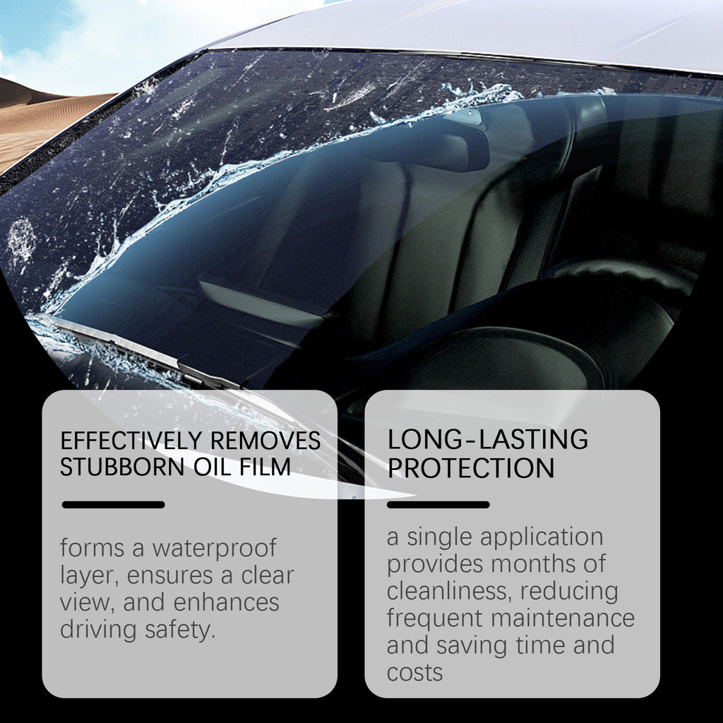 Car Oil Film Cleaning Brush Windshield Glass Oil Stain Remover Tool - Image 5