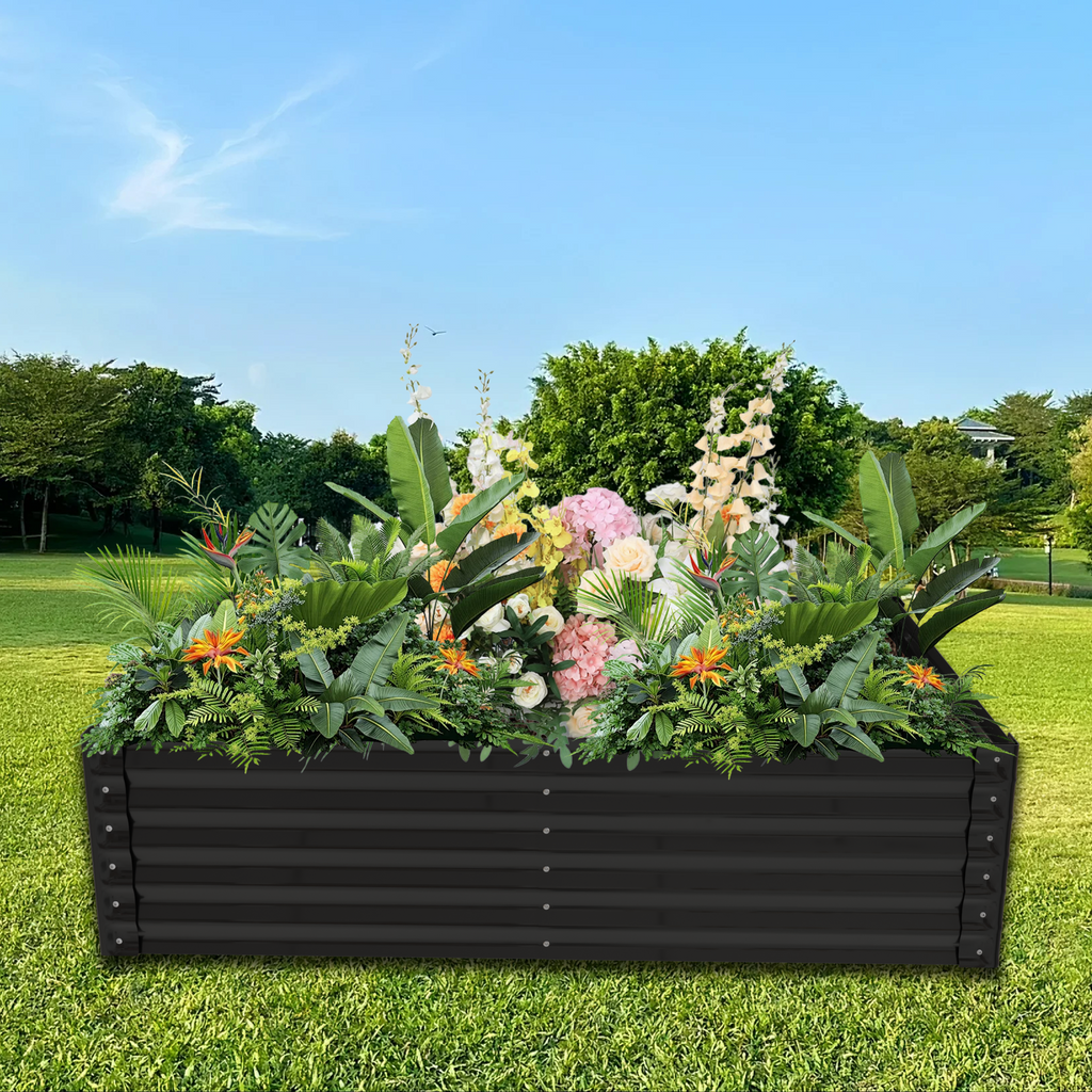 Large Greenhouse with Raised Garden Bed