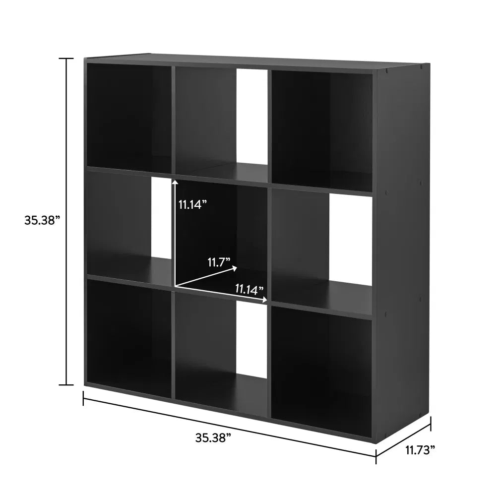 cube storage organizer black fabric packaging and components