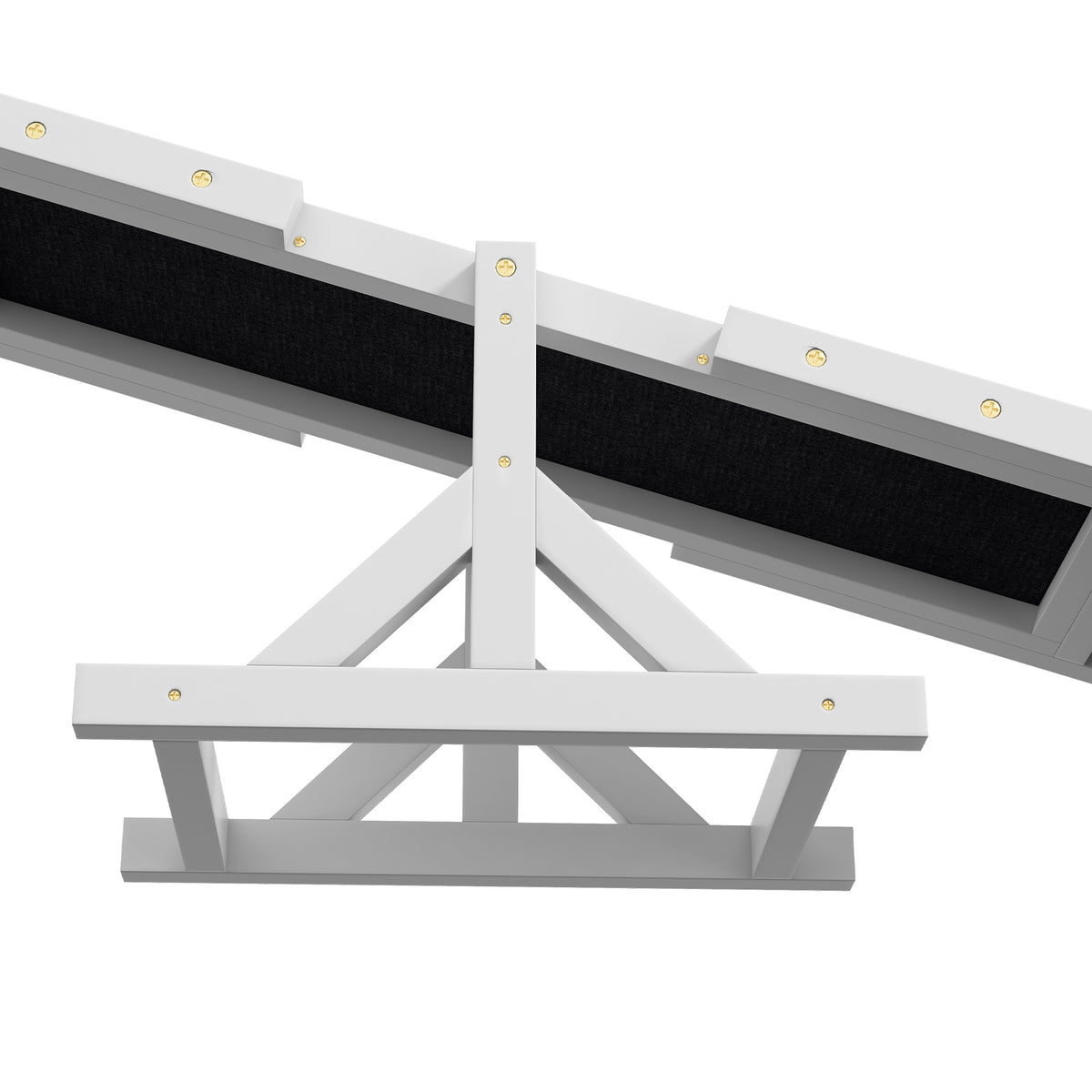 Wooden Dog Agility Seesaw for Training and Exercise White - Image 4