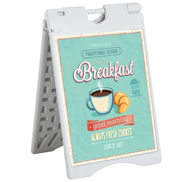 22"x28" Plastic Folding A Frame Outdoor Advertising Board - Image 3