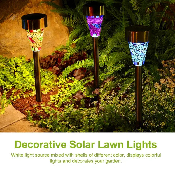 6Packs Solar Garden Lights Outdoor Solar Pathway Lights IP44 Water Resistant - Image 5