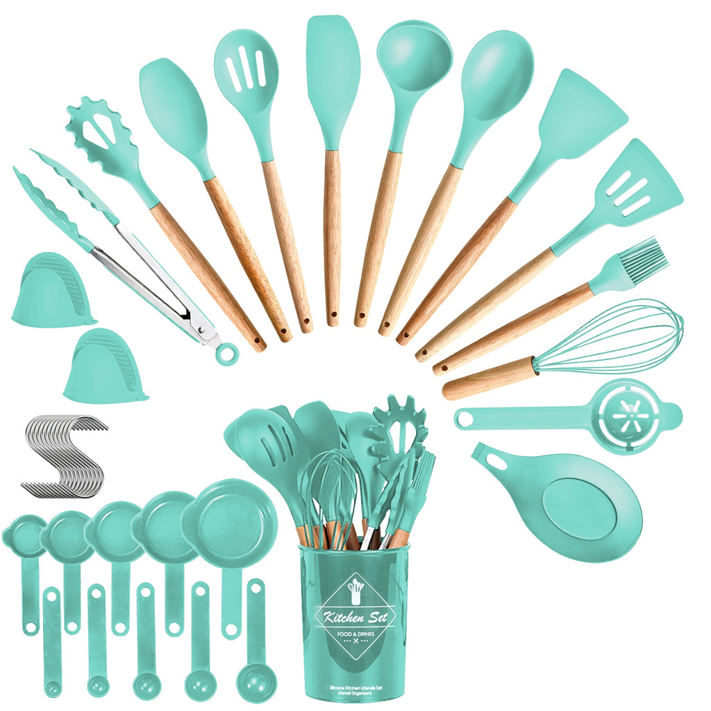 35 Piece Colors Options Set Of 35pcs Kitchen Cooking Utensils Spatula Baking Utensil - Image 7