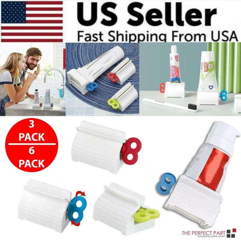 3x toothpaste squeezer bathroom tube main view