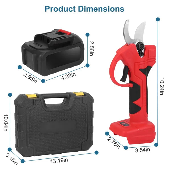 21v electric pruning shears cordless product angle 9