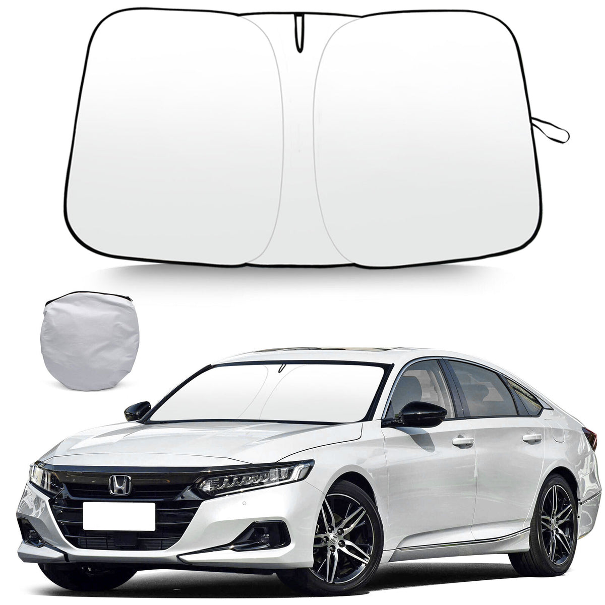 For 2018 2019 2022 Onda Accord Car Windshield Sun Shade Visor Foldable Cover