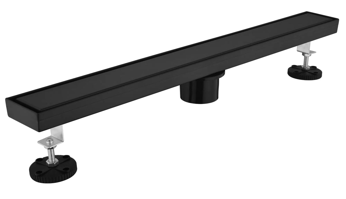 28 Inch Linear Shower Drain with 2 in 1 Flat & Tile Add Removable Cover 304 - Image 2