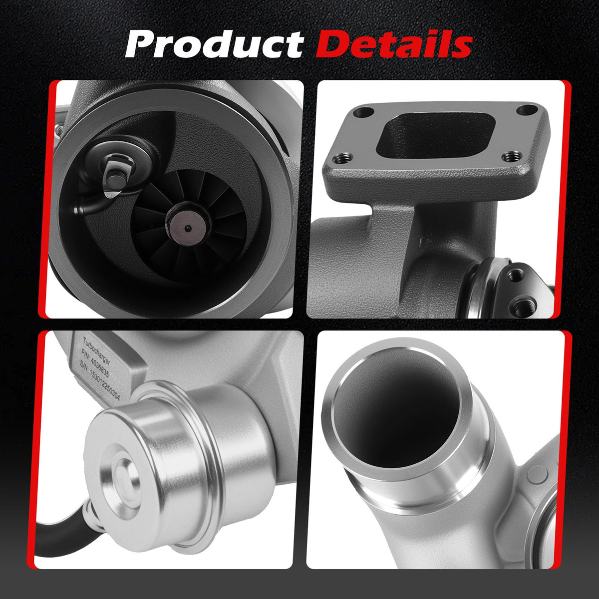 Turbo Turbocharger Upgrade For 2004 2007 DODGE Cummins 5.9L HE351CW 4036835 NEW