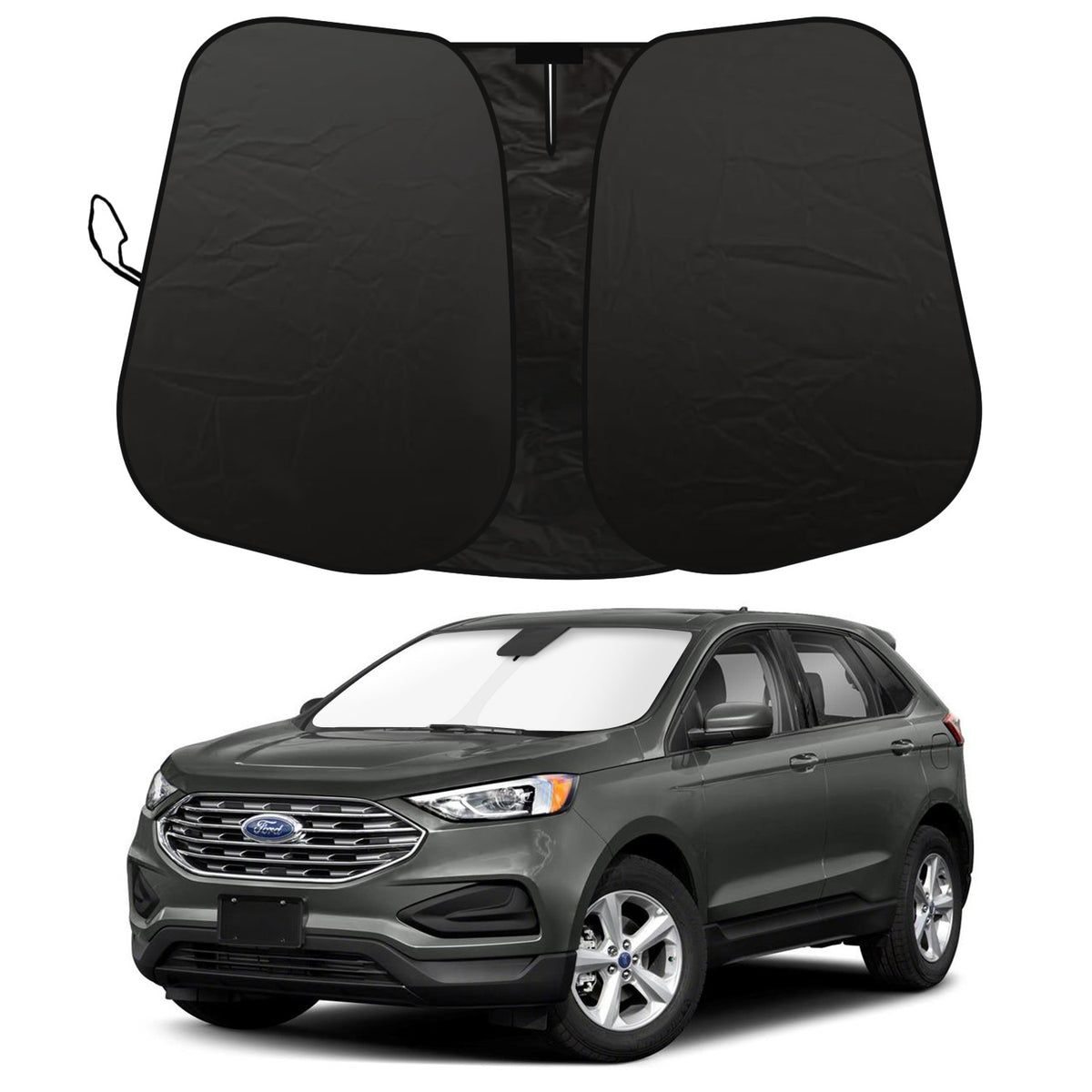 Car Windshield Sunshade Foldable Fit Ford Edge 15 24 Visor UV Block Shield Cover - Image 4