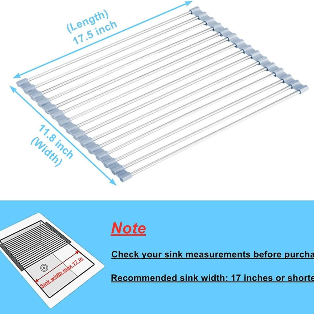 roll up dish drying rack detail and structure