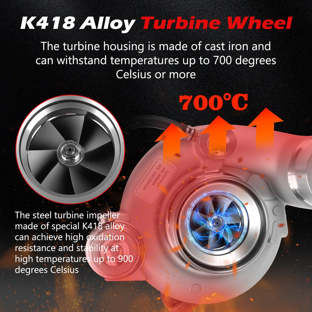 Turbo Turbocharger Upgrade For 2004 2007 DODGE Cummins 5.9L HE351CW 4036835 NEW - Image 4