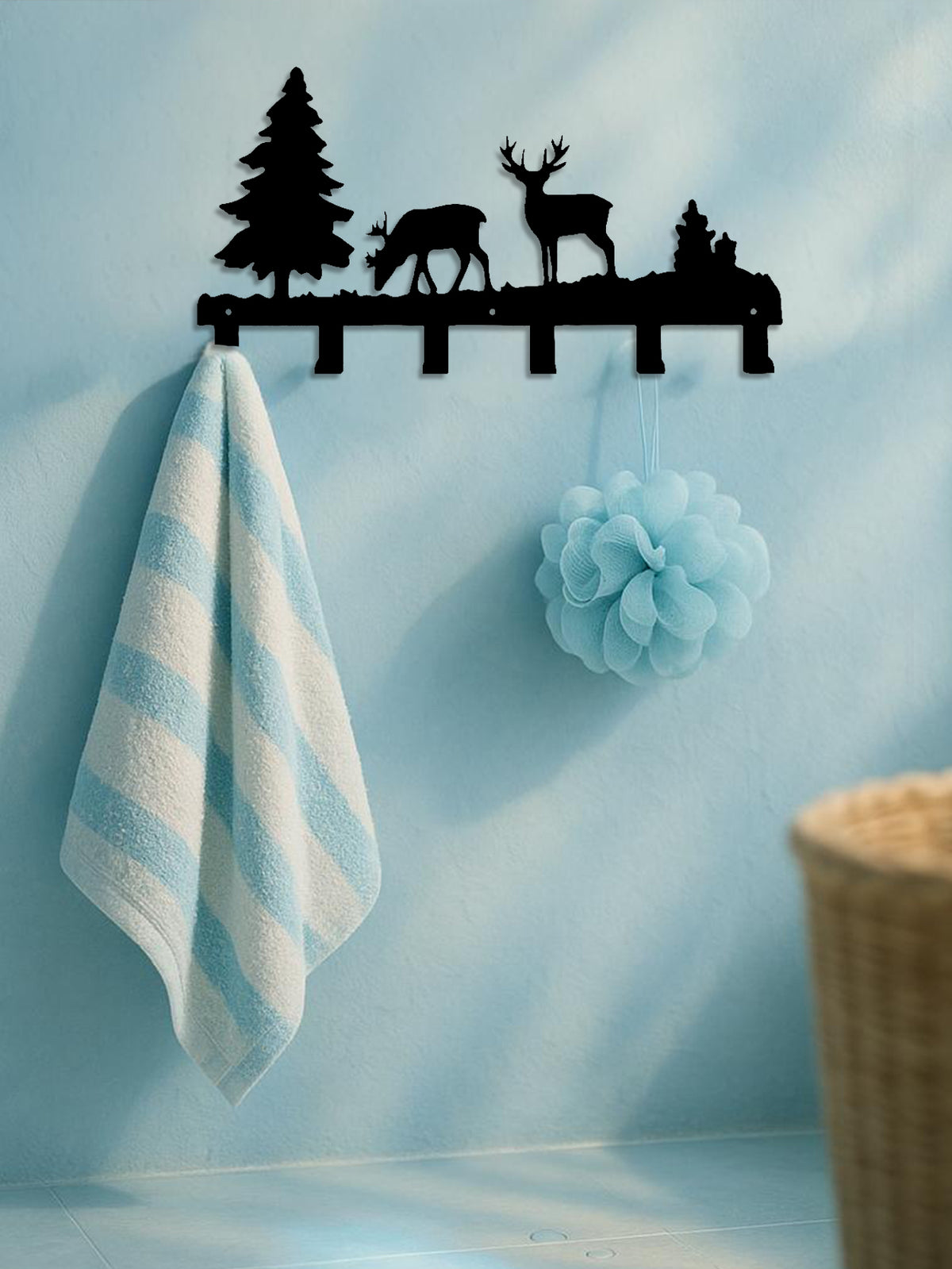 decorative elk wall-mounted key holder