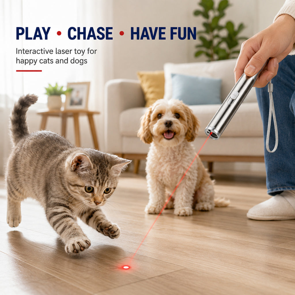 3 in 1 Pet Laser Pointer For Cats & Dogs Cat Laser Pointer USB Rechargeable - Image 3