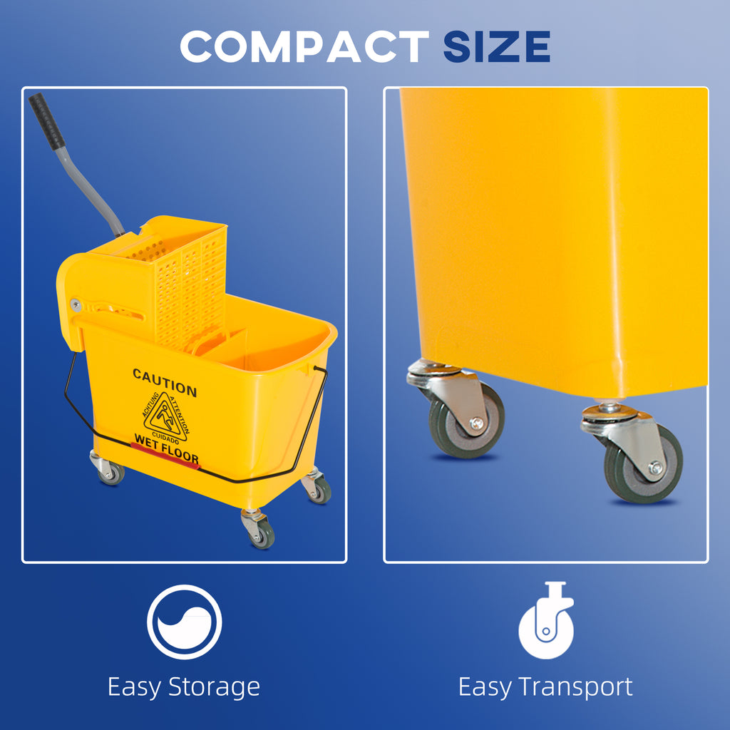 Mop Bucket With Wringer Compact Only Including 1pcs - Image 4