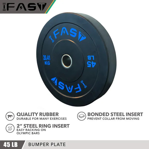 Olympic Weight Plates Rubber Bumper Plates 2 Inch Steel Add 45lb Bundle - Image 4