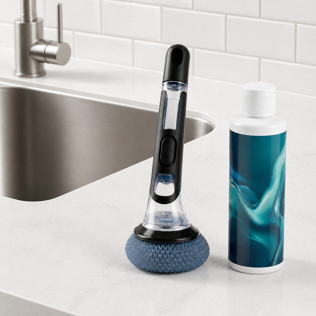 Juefesi Refillable Dish Scrub Brush Set 150 ml Set - Image 5
