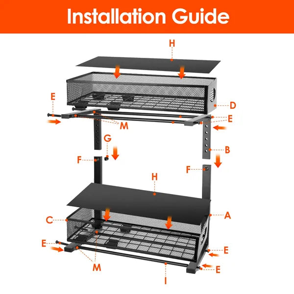 2-pack 2-tier pull-out under-sink organizers