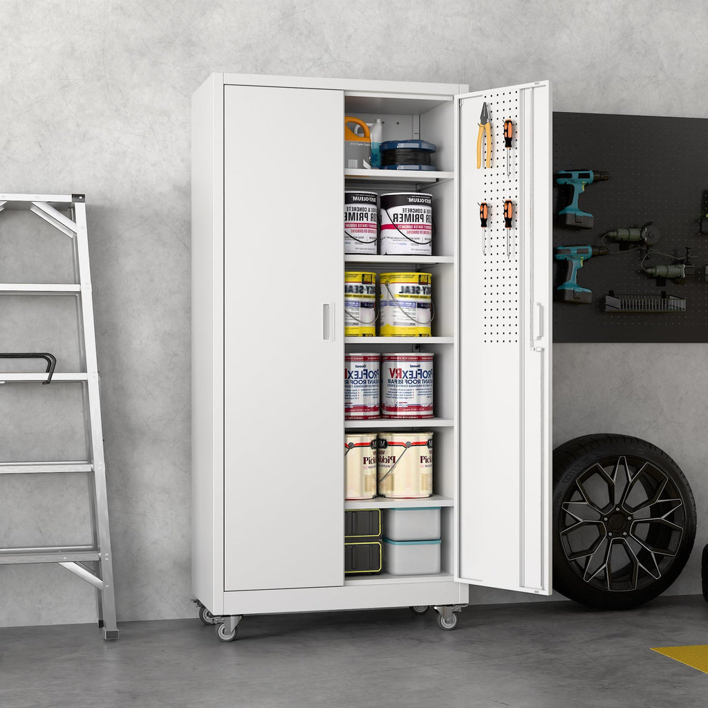 SUXXAN Wide & Deep 71inch X 34inch X 18inch Metal Garage Storage Cabinet