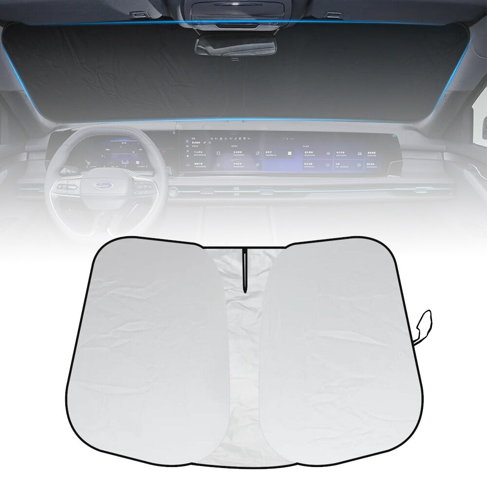 Car Windshield Sunshade Foldable Fit Ford Edge 15 24 Visor UV Block Shield Cover
