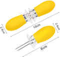 Corn Holders AUGSUN 10Pcs 5 Pairs Corn Cob Holders Stainless Steel Corn On The