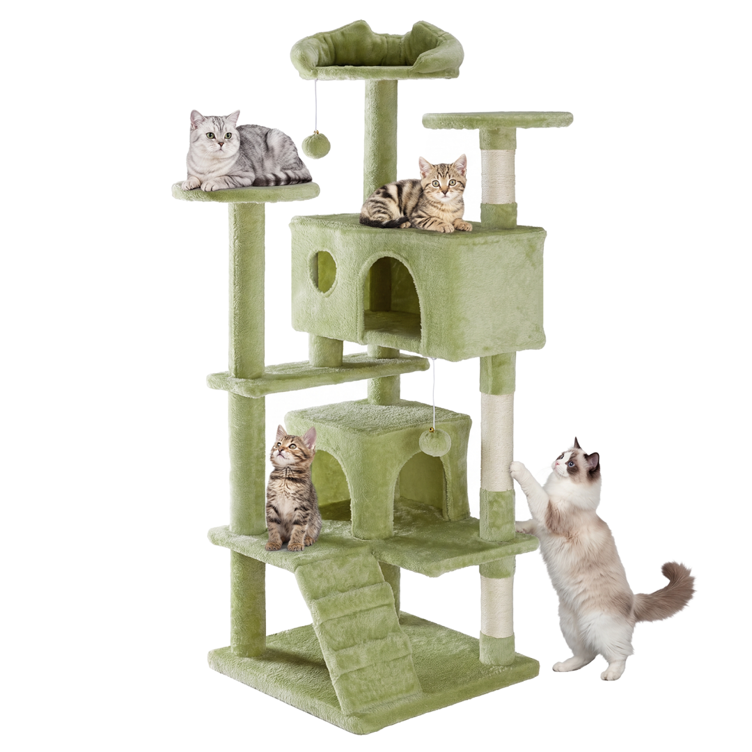 54 In Cat Tree Tower Multi level With Sisal Grab Post Indoor Apartment With