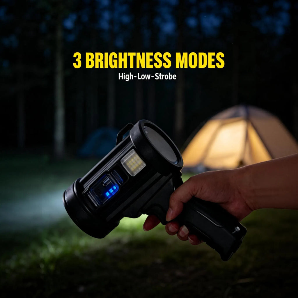 "Rechargeable Spotlight Super Bright Spotlight Flashlight Long Running Spot