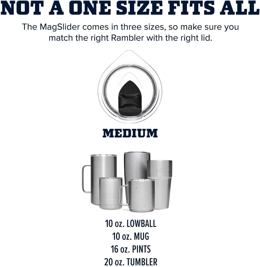 2Pcs Cup Lid Mug Lid 10oz Or 20oz Magnetic Slider Spill Proof Tumbler - Image 2