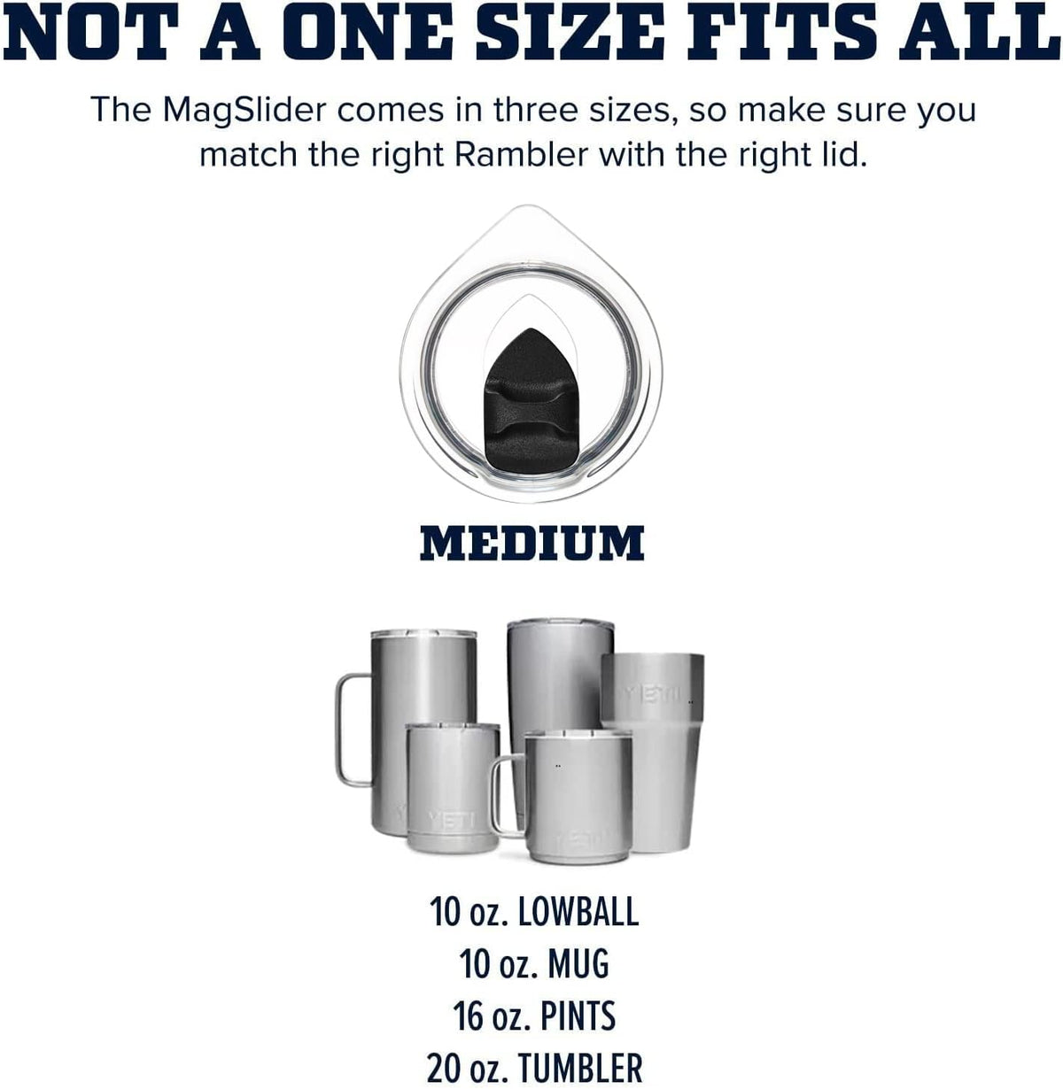 2Pcs Cup Lid Mug Lid 10oz Or 20oz Magnetic Slider Spill Proof Tumbler - Image 2