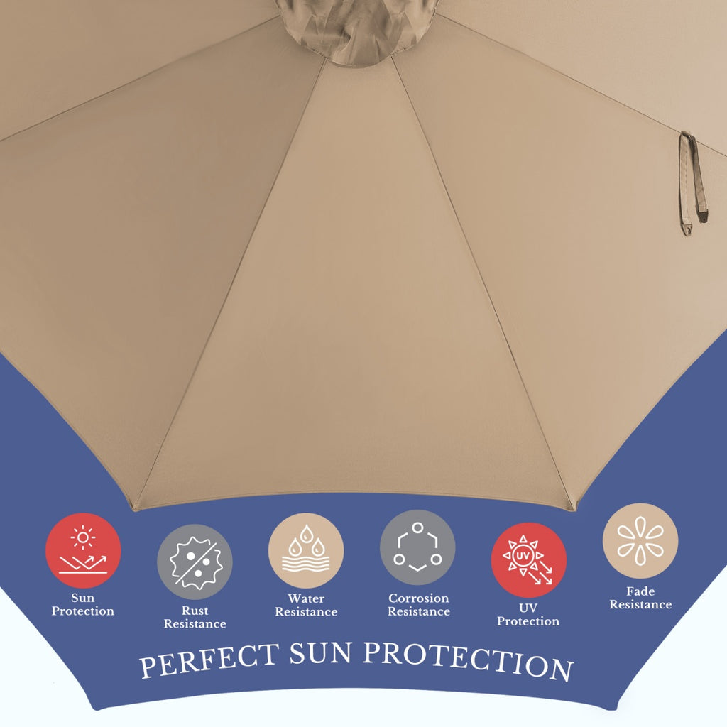 8ft offset patio umbrella hanging product angle 6