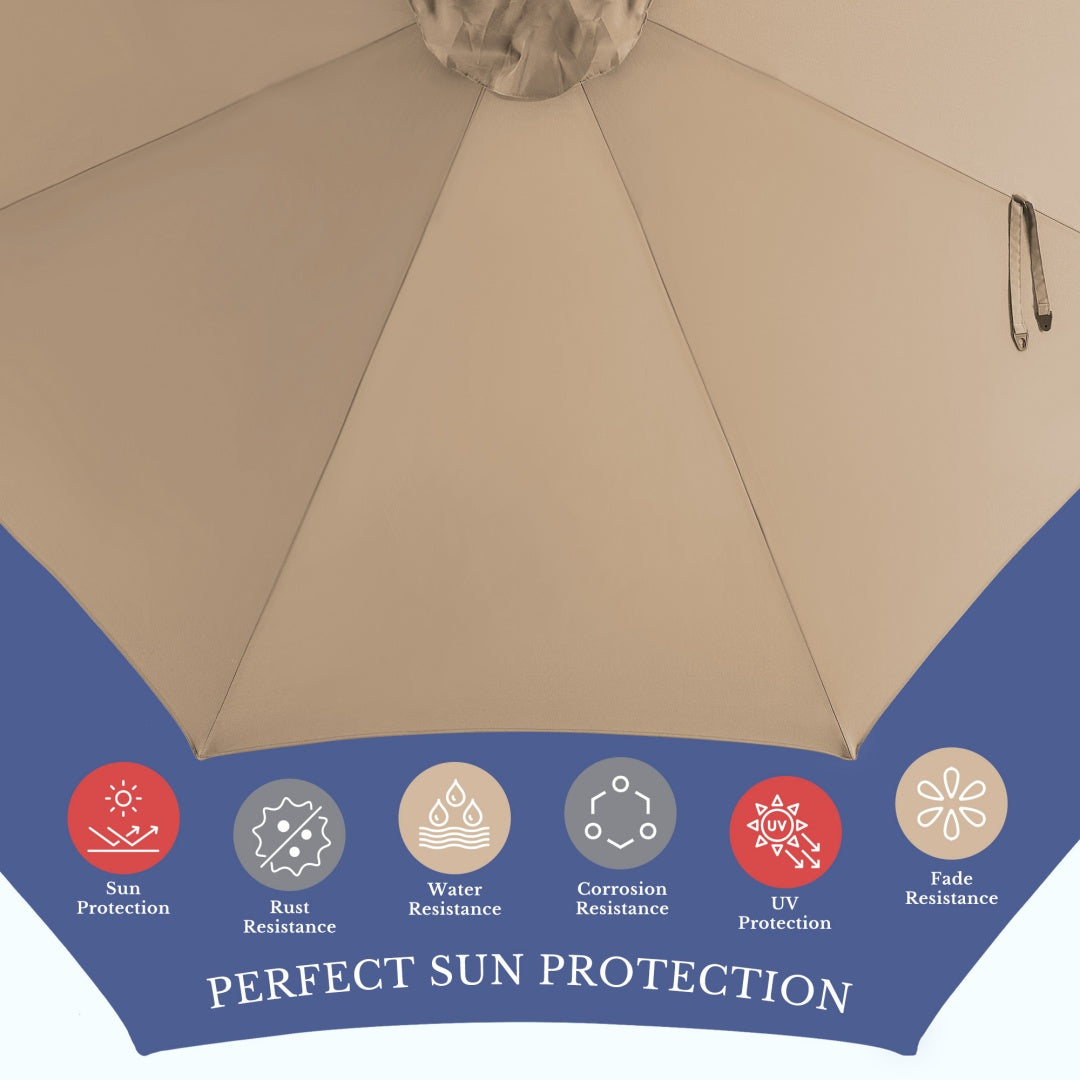 8ft offset patio umbrella hanging product angle 6