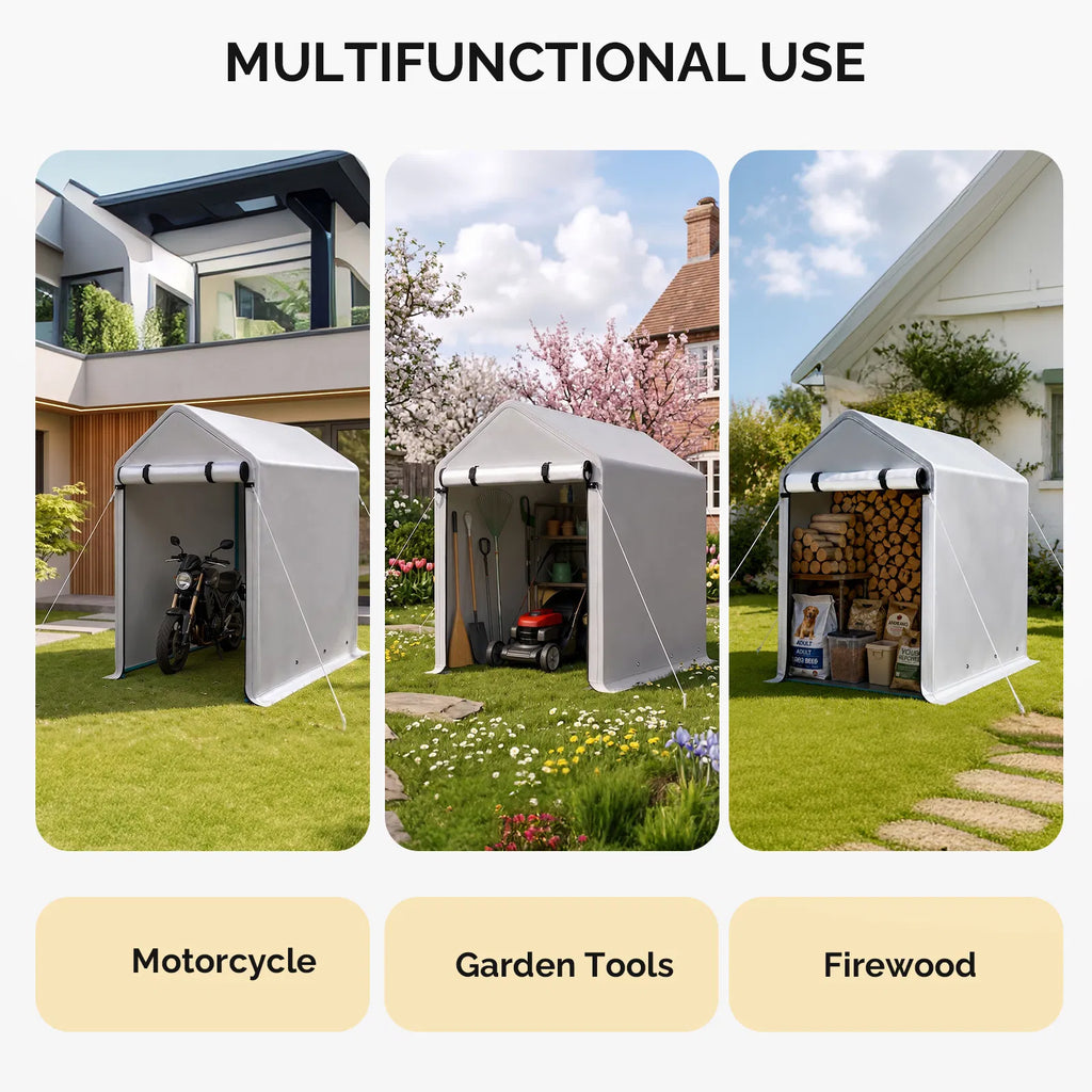 3x6 FT Storage Shed Heavy Duty Bike Tent - Image 4