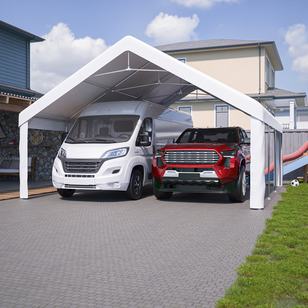 20x20 FT Event Shelter with Detachable Sides and Carport Capability Equipped - Image 2