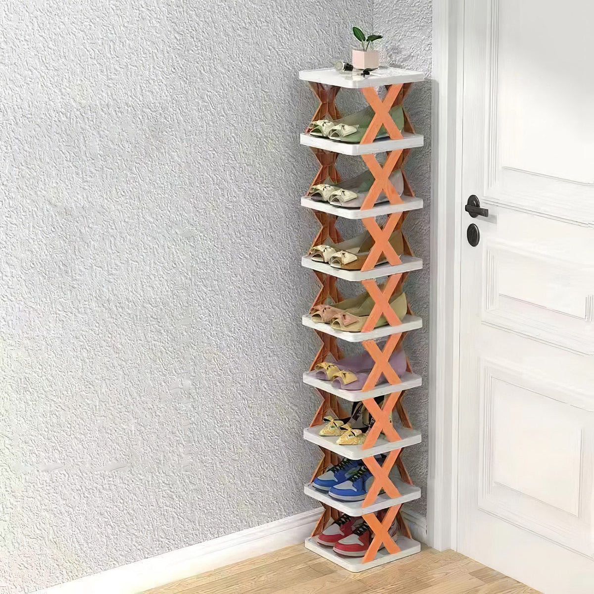 1pc 9tier narrow entryway shoe product angle 10