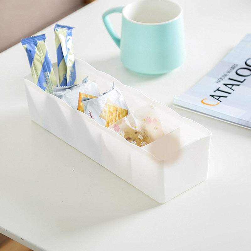 stackable divided-grid storage drawer