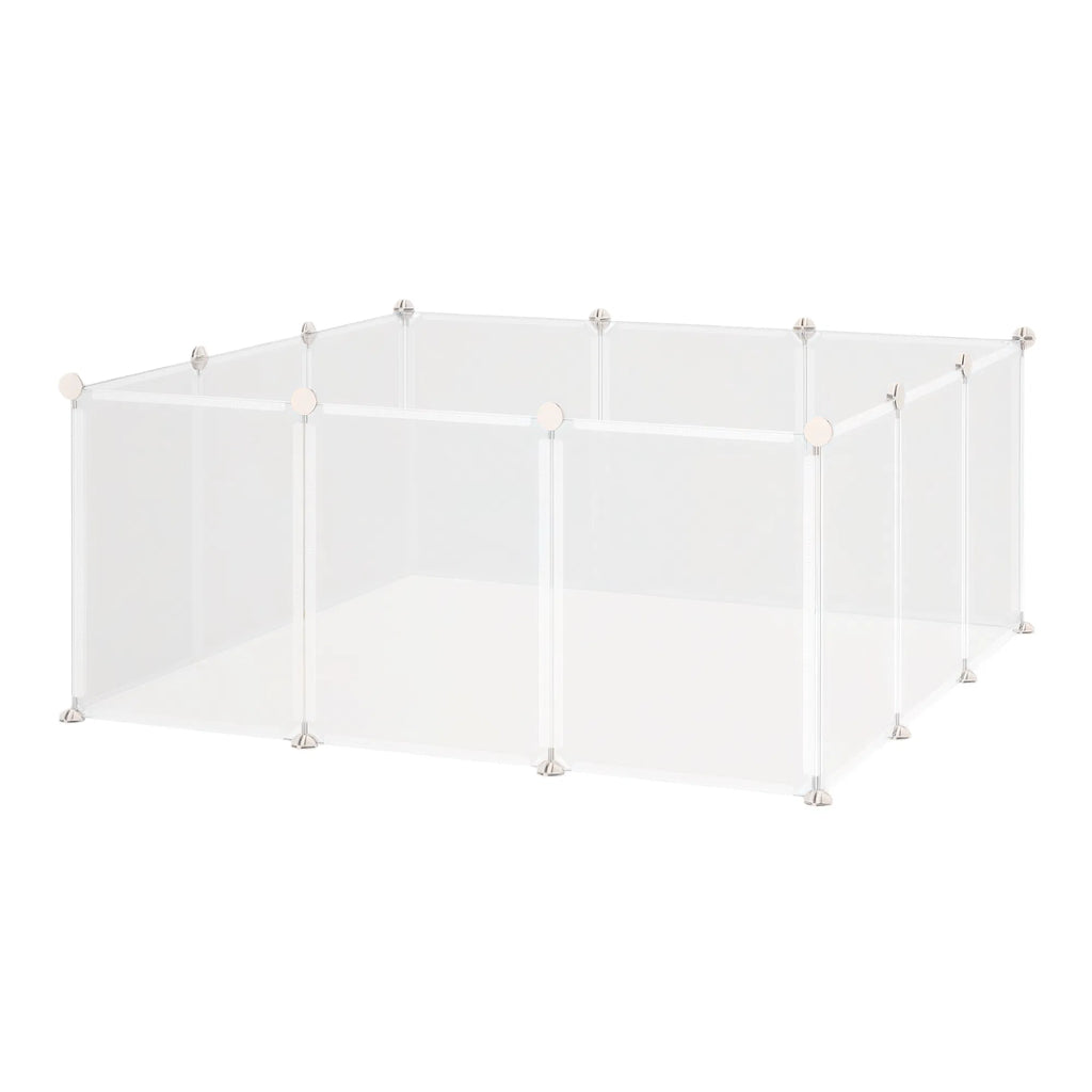 Small Animal Cage Plastic Chinchilla Cage 12 Panels for Bunny Chinchilla Guinea - Image 2