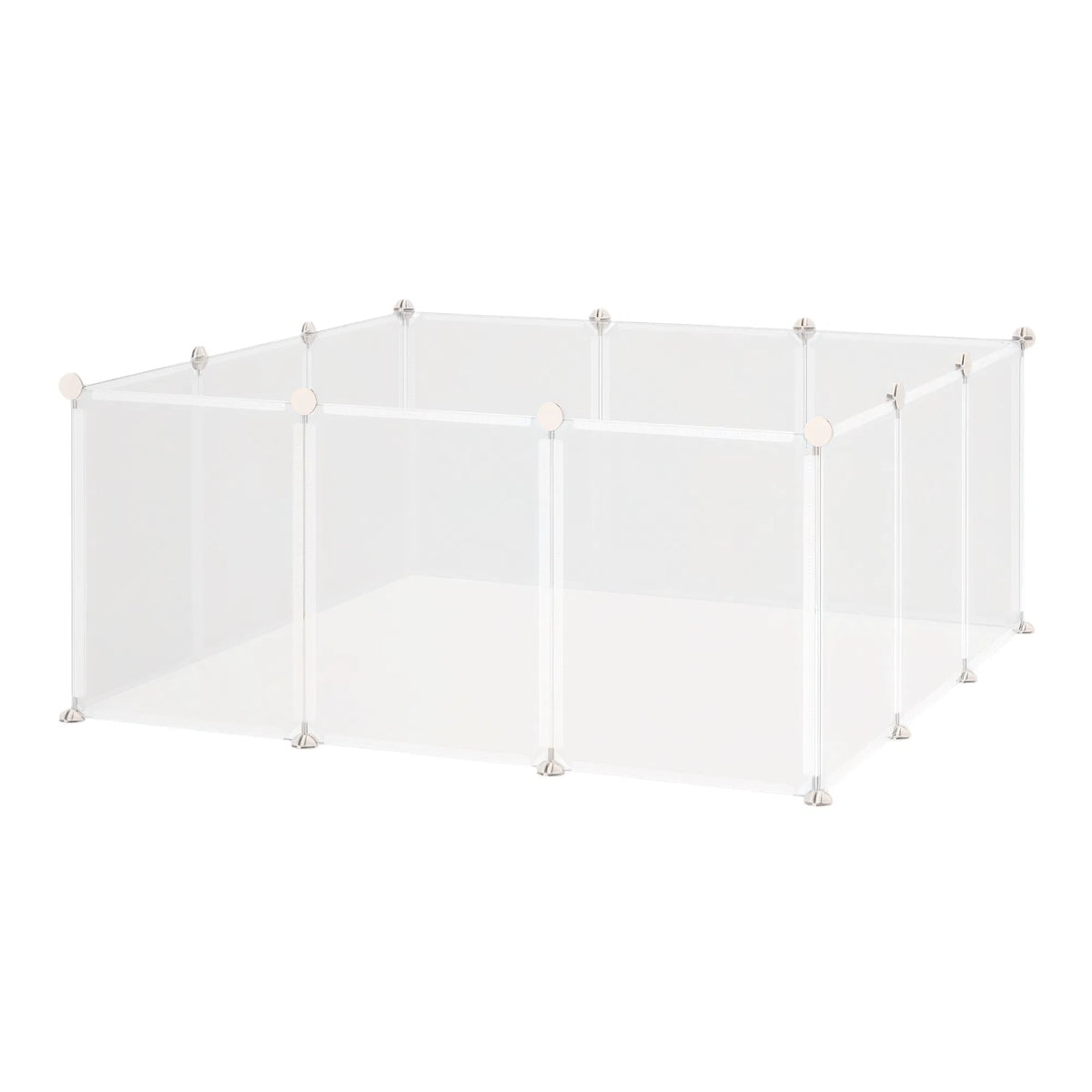 Small Animal Cage Plastic Chinchilla Cage 12 Panels for Bunny Chinchilla Guinea - Image 2