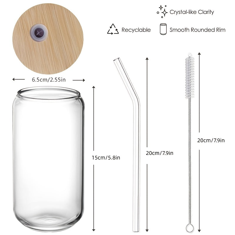 Glass Cup With Straw - Image 2
