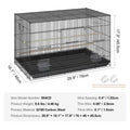 30" Bird Enclosure Durable Metal Cage for Small Parrots Budgies Lovebirds