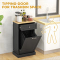 Kitchen Tilt Out Trash Bin Cabinet Free Standing Recycling Cabinet Trash Can