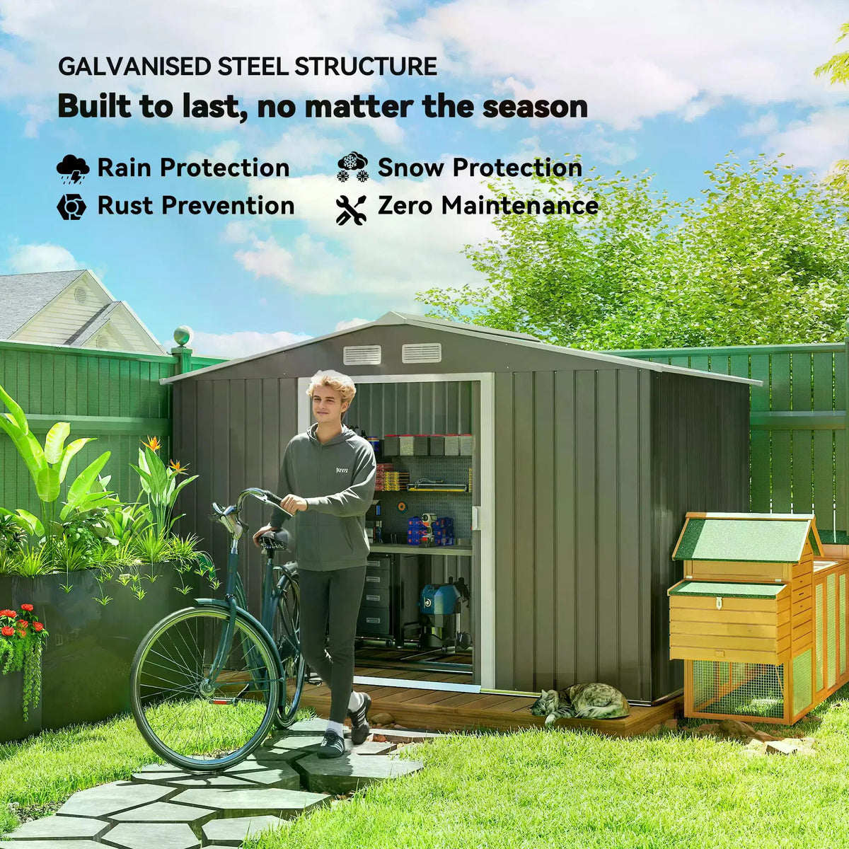 Outdoor Garden Storage Shed Tool House