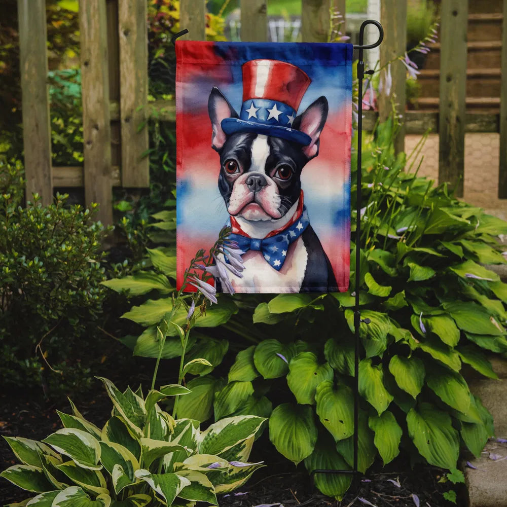 Boston Terrier Patriotic American Garden Flag Mailbox Flag Decorative Yard Flag - Image 4
