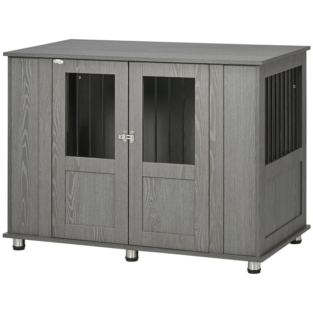 Dog Crate Furniture with Lockable Magnetic Door Adjustable feet for Extra - Image 5