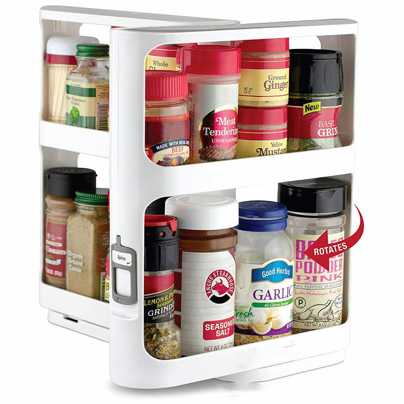 2-tier rotating spice rack