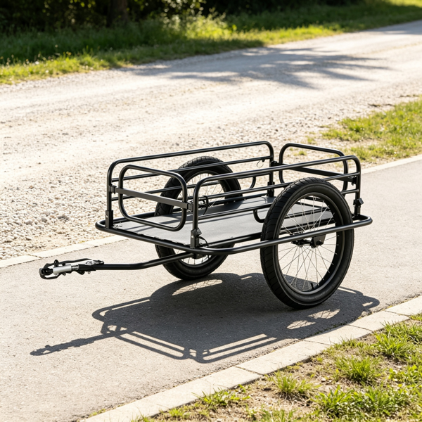 275 Lbs Heavy Duty Bike Cargo Trailer 20inch Wheels Carbon Steel Bicycle Wagon