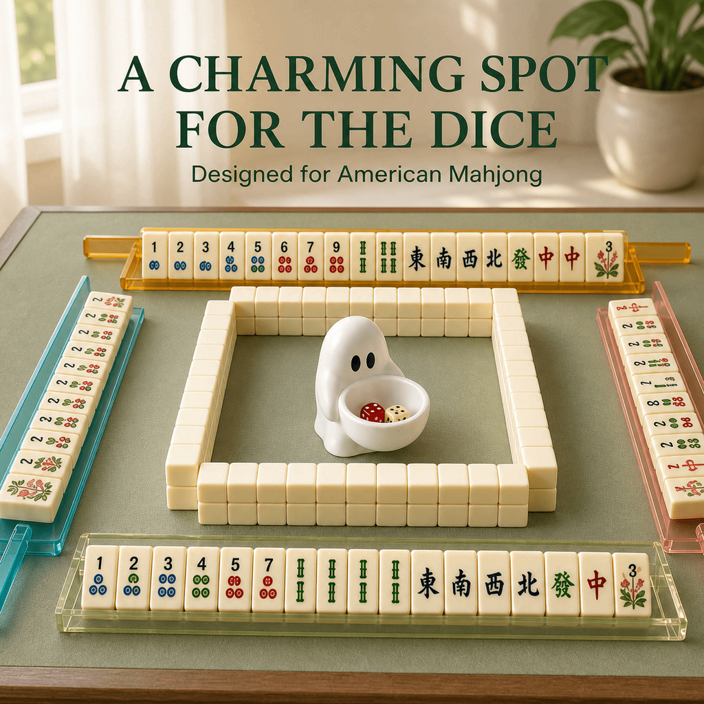 Ghost Mahjong Dice Holder 3D Printed Ghost Dice Tray For American Mahjong Game - Image 5