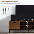 TV Stand for TV up to 50 Inches TV Cabinet with Door Open Storage and